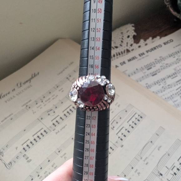 Red and Copper Women's Ring Size 10 - Picture 6 of 9